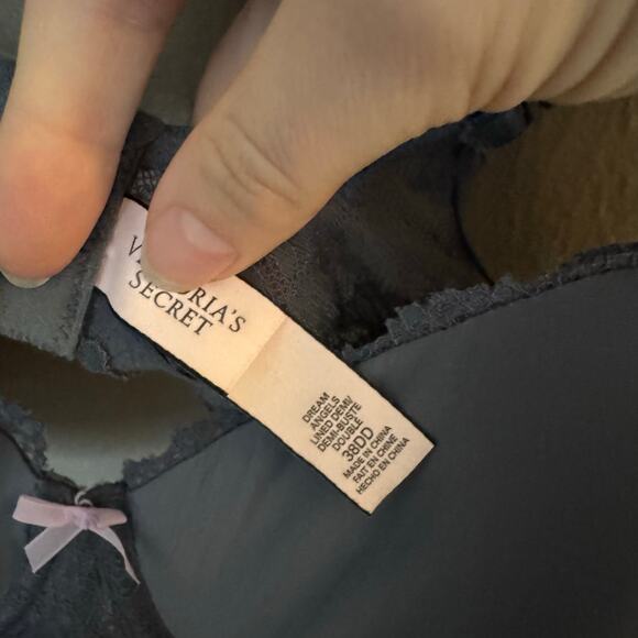 VICTORIA'S SECRET Dream Angels Lined Demi Bra in Light Blue Size 38DD casual - Picture 3 of 5